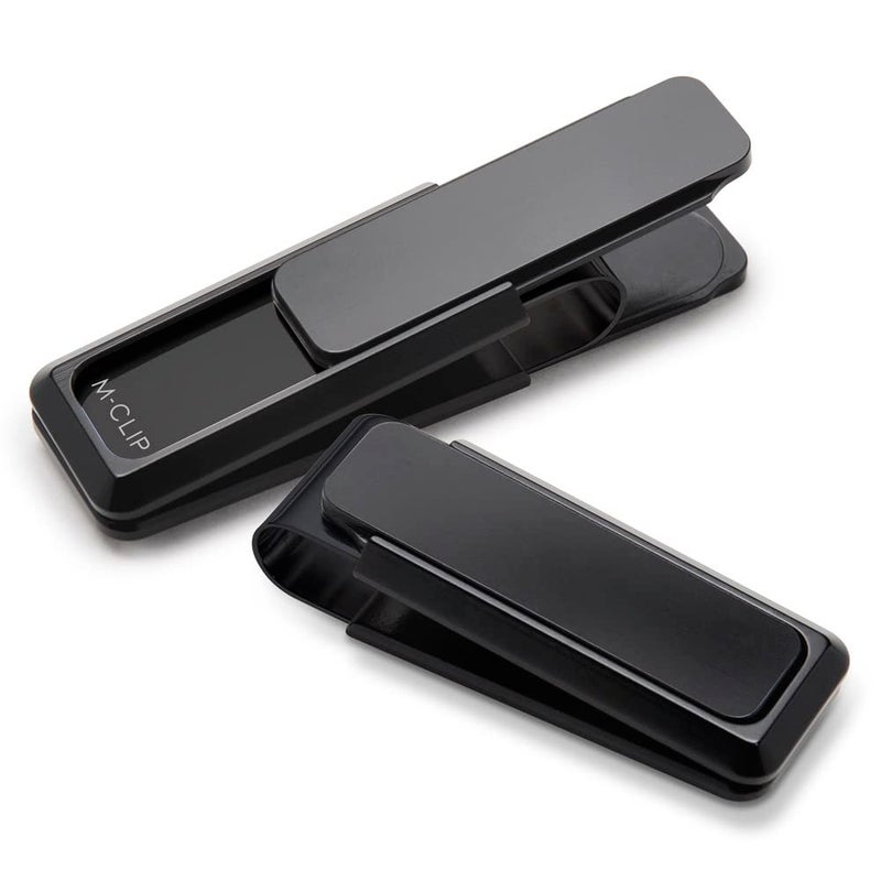 M-Clip Aluminum Blackout Money Clip - Cash and Credit Card Holder for Men - Minimalist Slim Wallet Alternative - Image 2